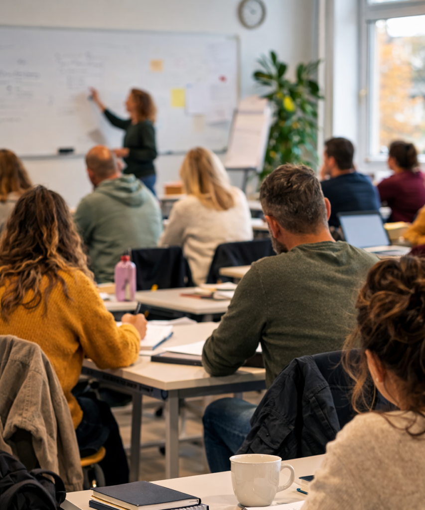 Student som studerar Komvux och vuxenutbildning med studiemedel från CSN